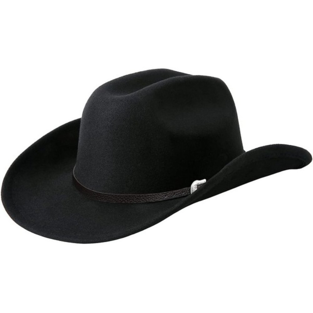 NEW Western Cowboy Hat for Men Women - Black Square